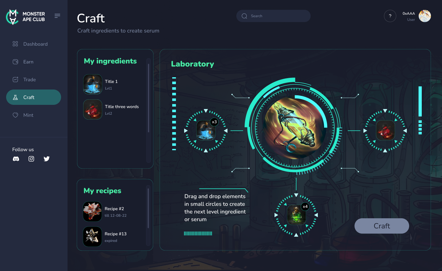 Лаборатория крафтинга сывороток